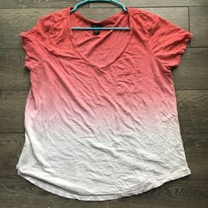 Torrid pink dip dye T-shirt